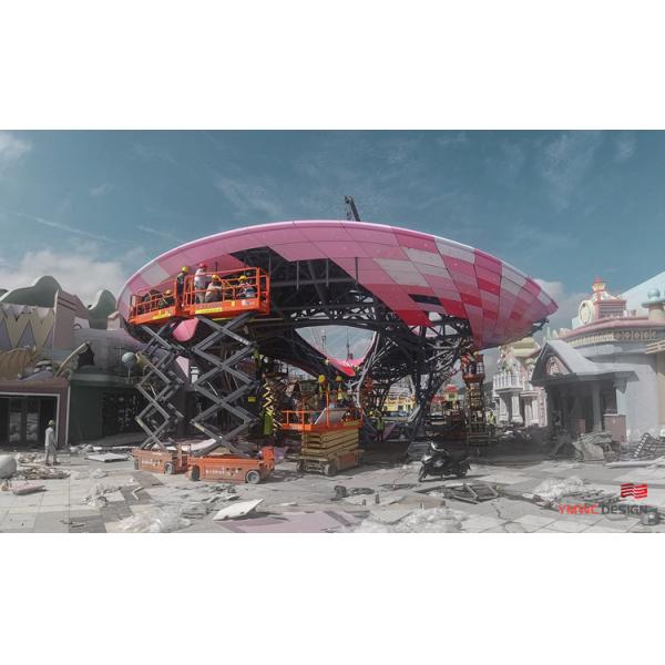 Large Steel Landscape Sculpture Outdoor Art Decoration Creative Installation for Decor