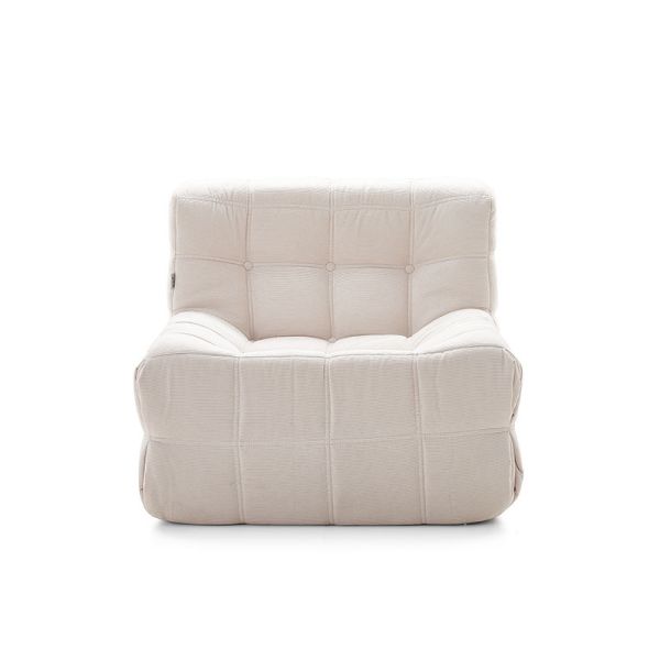 Luxury Modern Brown Vacuum Compression Sofa For Living Room Single 1 Seat Modular Sofa Couch