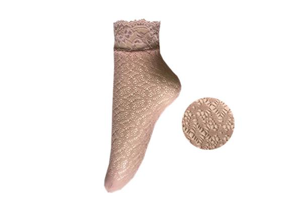 Hollow Out Black Lace Ankle Socks /  Spring Soft Ladies Lace Socks