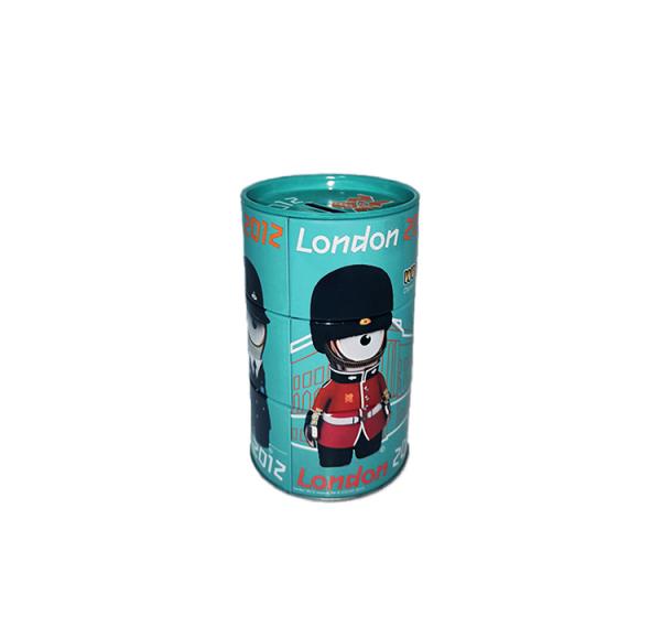 Cartoon Design Round Tin Cans , Customized Logo Coin Tin Can Recyclable