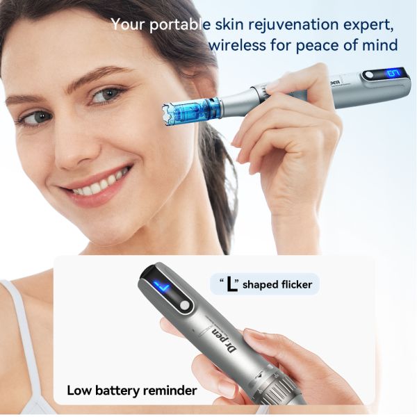 Microneedling Derma Pen Wireless Electric Microneedle Device For Improving Skin Firmness Radiance And Promoting Nutrient Absorption