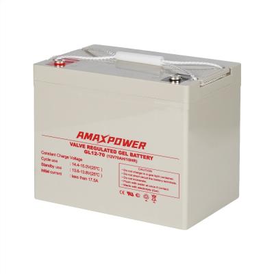 Dry Cell VRLA Gel Battery 12V 70ah Solar Deep Cycle Gel Battery For Emergency Lighting