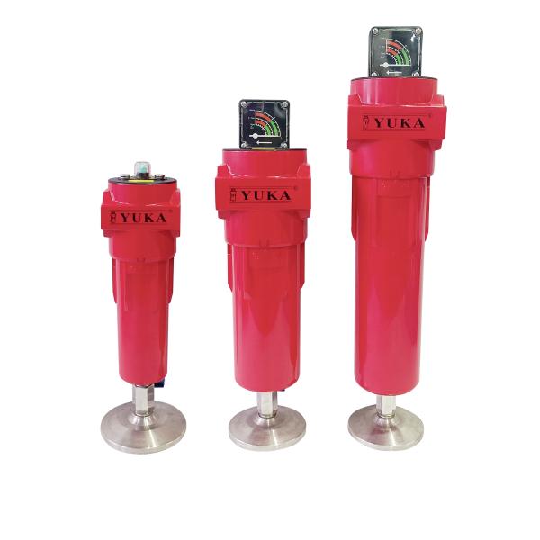 Professional Aluminum Compressed Air Filter Precision Grade 99.999% Particle Filtration Efficiency