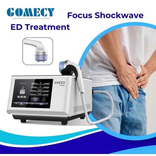 Gomecy Soft Shockwave Extracorporeal Focus Shock Wave Therapy Physiotherapy Machine