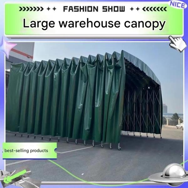 Easy Assembly and Disassembly Electric Awning Galvanized Steel for Large Shrink Folding Warehouse