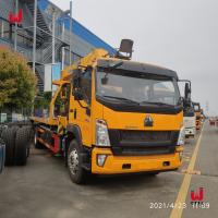 Guindaste montado caminhão do crescimento do caminhão de Sinotruk Crane Flatbed Towing Truck 9.726l