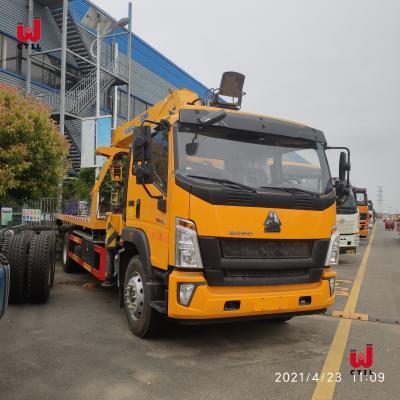 Sinotruk Truck Mounted Crane Flatbed Towing Truck 9.726l Truck Boom Crane