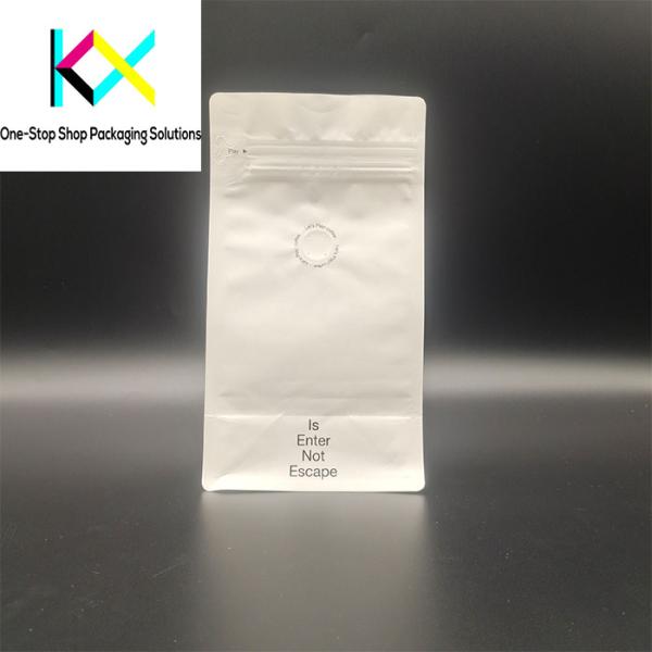 PET VMPET PE Aluminium Foil Standing Pouch Custom Made Coffee Bags