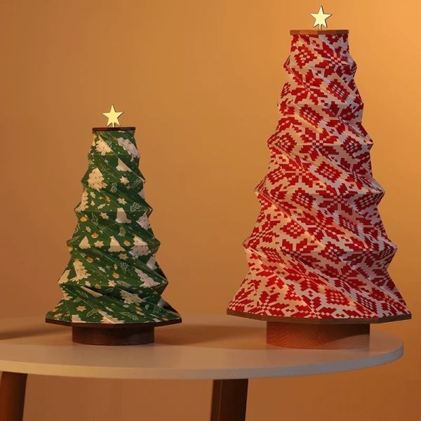 IP20 Waterproof Christmas Paper Lamp Bluetooth Tree Lights Decoration 40.7cm