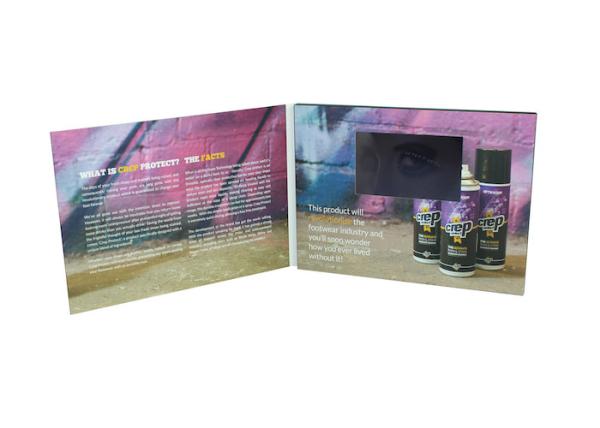 customized automtic Video Brochure Card for Chrimas gift , 480*272 Pixel size