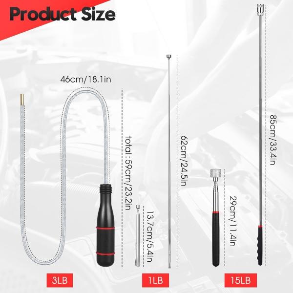 Magnetic Pickup Tool, Telescoping Magnet Pick up Stick