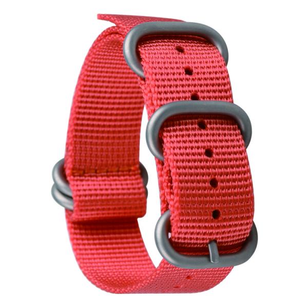 Boucle de l'acier inoxydable 304 de Zulu Nylon Watch Band 26mm de couleur solide