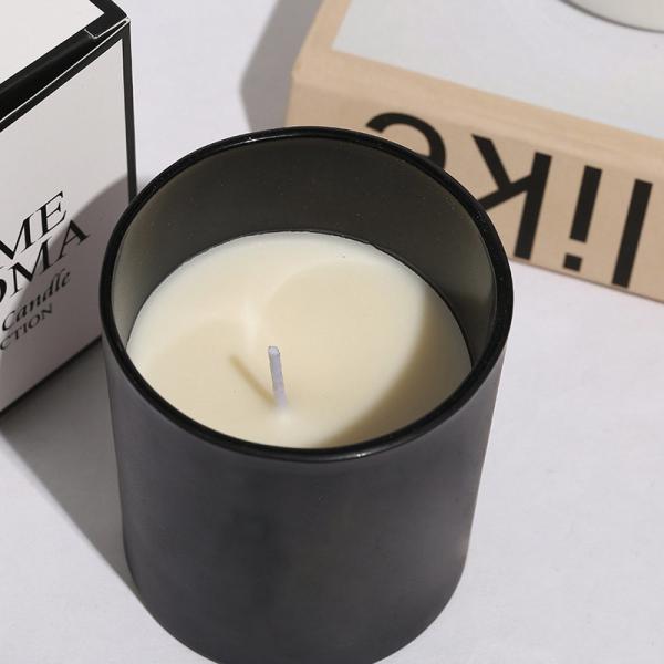 Coloured Glass Candle Holder Glass Candle Containers 8cm Height