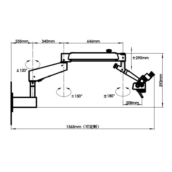 Trolley Type Binocular Medical Dental Operating Microscope