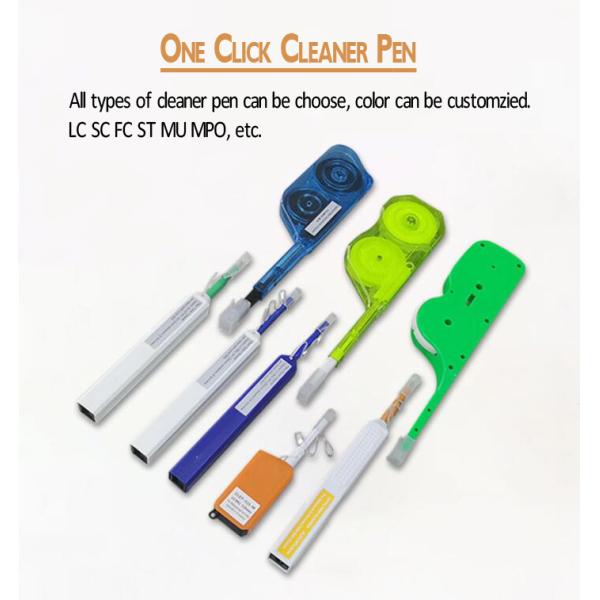 Тип голубой CE ROHS ручки уборщика соединителя 1.25mm LC MU щелчка стекловолокна одного FTTH очищая