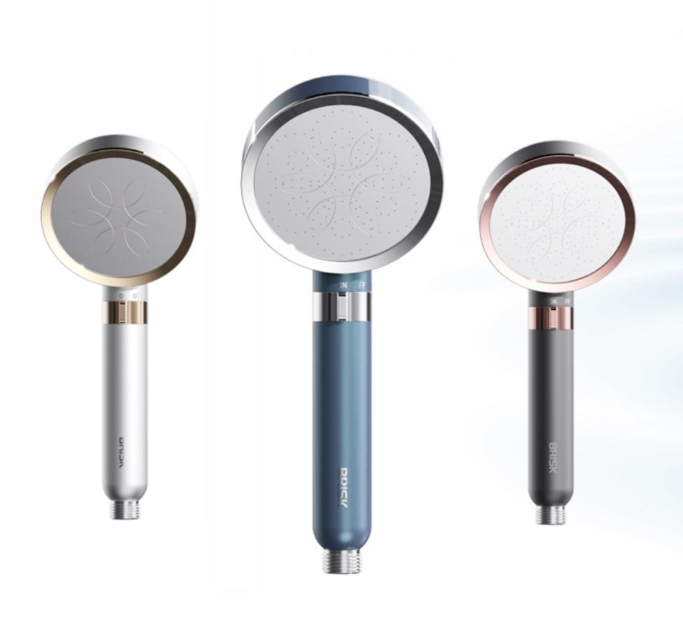 BRISKSPRING Filtered Shower Head with Vitamin C Chlorine Removal, MSAP Anti-Scale Filter & High-Pressure Spray