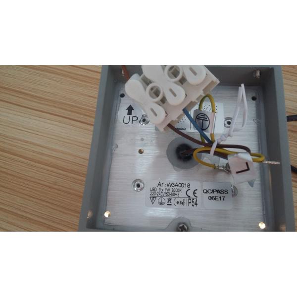 Square IP54 LED Down Light Exterior 100*100*100mm 27000-3000K EDISON 3W For Corridor Housing