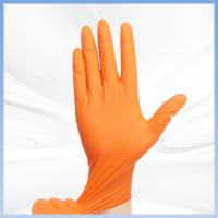 Gants au nitrile orange de haute durabilité 100 pièces par boîte