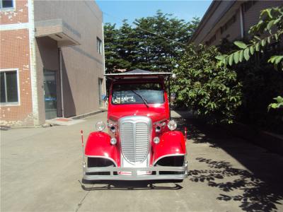 Elegant Classic Design Red Color Vintage Club Car 4 Row For 11 Passenger