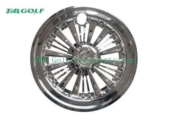 White 8 Inch Golf Cart Wheel Covers Hub Cap 31 X 25.9 X 25.1 Cm For Ezgo
