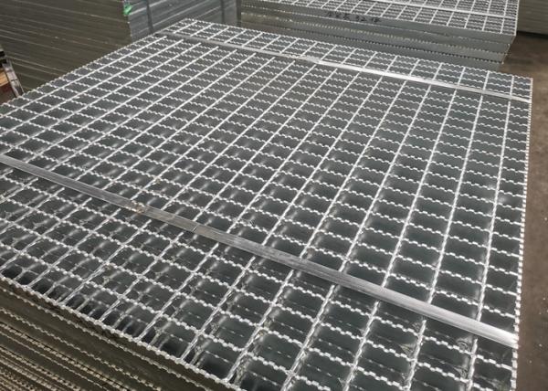 Hot Dip Galvanized Platform Steel Grating Q345 Anti Corrosive For Power Plant