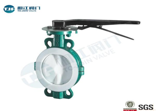 ASME Wafer Butterfly Valve , Full PTFE High Performance Butterfly Valves