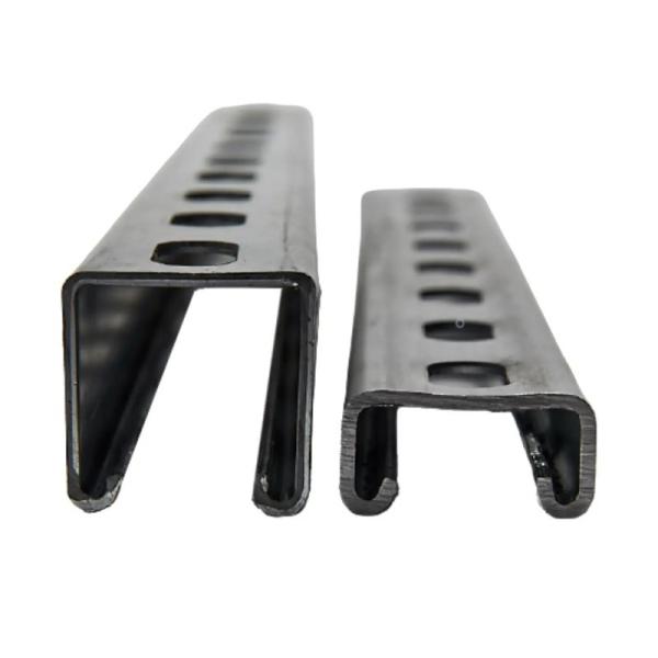 Ventilated  Perforated C Channel Aluminum Solid Strut Channel Slotted