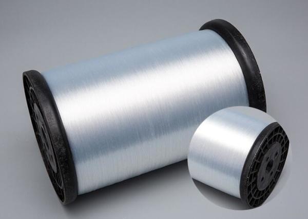 Branco cru/tingiu o fio semi maçante 0.07mm do monofilamento do poliéster 0.11mm para a confecção de malhas da malha