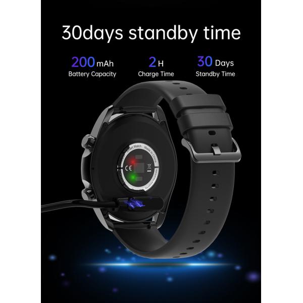 Customized Watch Faces Outdoor Sport Fitness Smartwatch With Big Battery