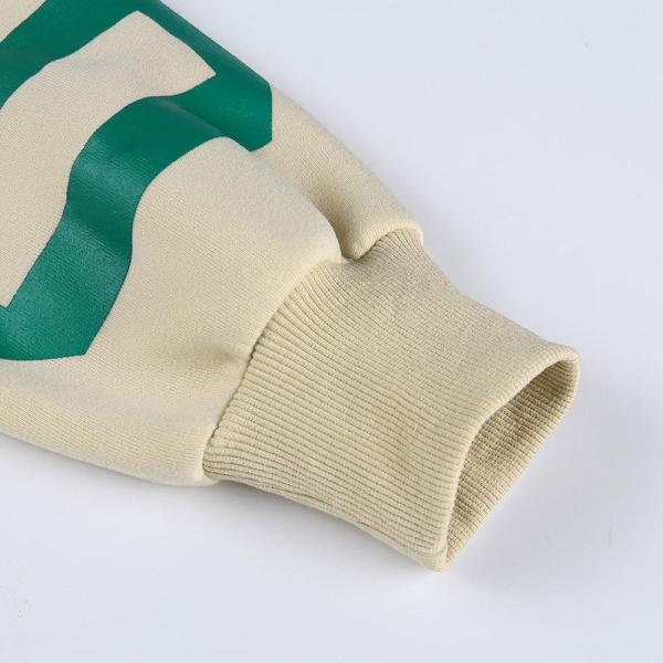 Knitted Crew Neck Plaid Sleeve Sweatshirt Cotton Or Customize Sports Jumpsuit