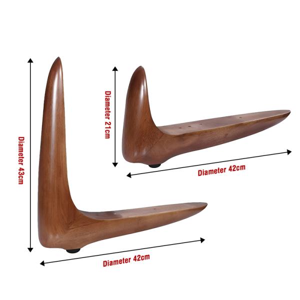 Solid Wood L-Shaped Sofa & Coffee Table Legs Bed Leg Supports Indulge in Luxury Wooden Furniture Legs for Leisure Chairs