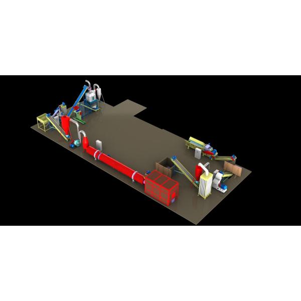 Лепешка опилк производственной линии лепешки биомассы гранулятора деревянная делая машину