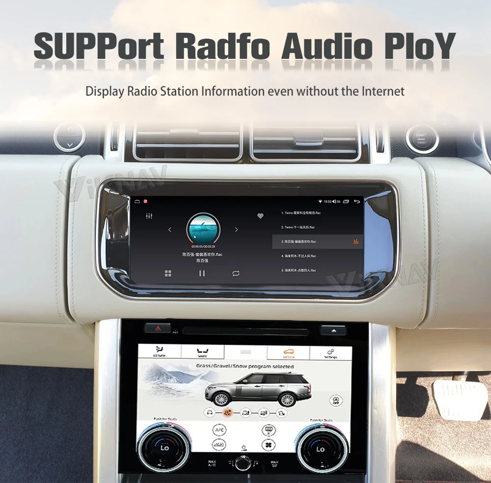Android Auto 10,25 дюймовое автомобильное радио для Range Rover Vogue L405 Carplay HD LCD сенсорный экран Мультимедийный видеоплеер GPS