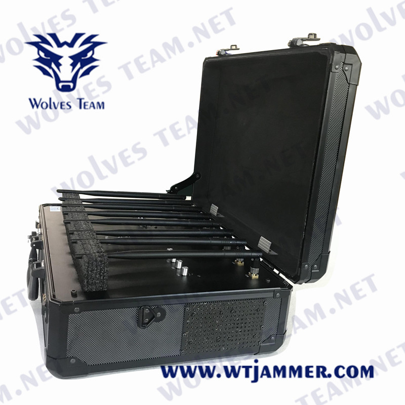 Jammer сигнала 2g/3G/4G/5G чемодана Lojack GPS WiFi Jammer сигнала бомбы мобильного телефона портативный