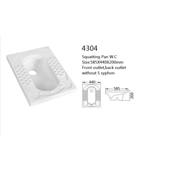 Противопоглощающая ванна с глянцевой белой 6115X425X255 американская туалетная керамика