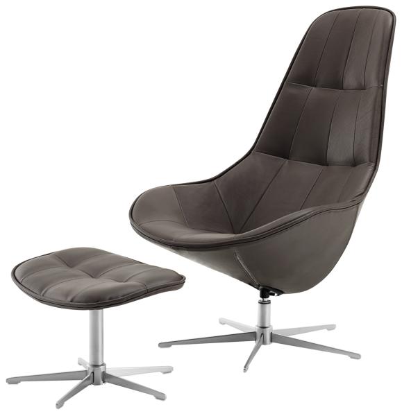 Boston armchair with ottoman