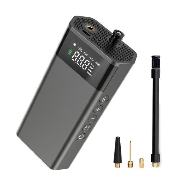 150 PSI Cordless Portable Car Tire Inflator Air Pump With Power Bank LED Light