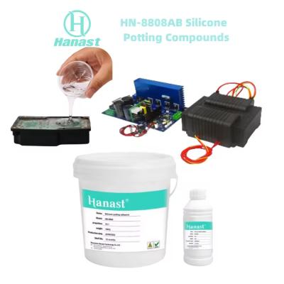 Customized 10:1 Silicone Potting Compound Glue Gel Insulation Black Liquid