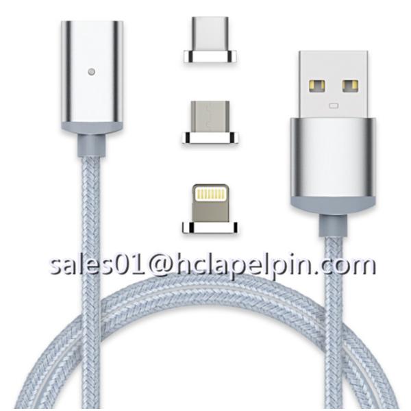 For iPhone 5S 5C 6 6S Plus iPad 4 5 Air Mini Magnet Charging Original 2A USB magnetic data cable