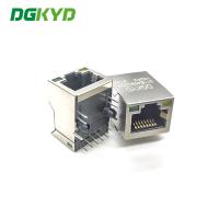 La borne simple 100M RJ45 du port 8 a protégé la forme de rectangle de connecteur