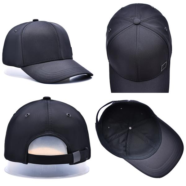 Customizable 6 Panel Baseball Cap With 4 Metal Eyelets Matching