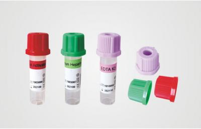 0.5ml Micro EDTA Tubes Red Green Purple Gel Clot Activator No Additive Heparin Tube