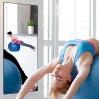 Argent futé de miroir de séance d'entraînement de forme physique de couleur ou cadre noir