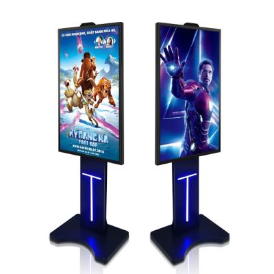 Floor Stand 55 Sunlight Visible LCD Screen Netwrok Update Semi Outdoor