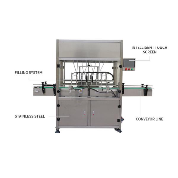 Fully Auto 4 Head Liquid Bottle Filling Machine Honey Fruit Juice Bottle Filling Machine