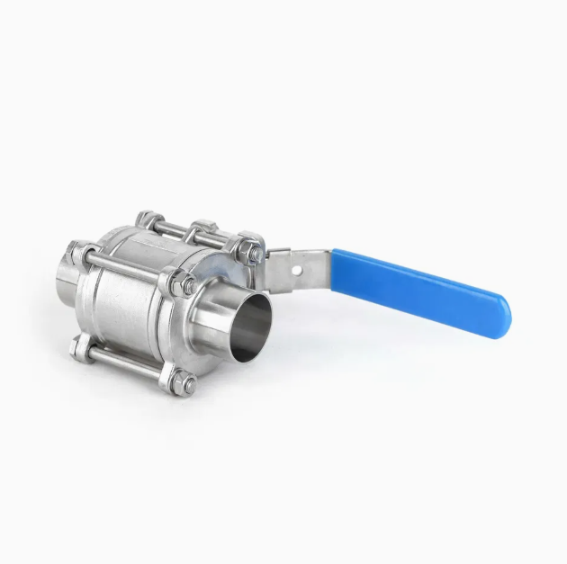 3A Certified Sanitary Tri-Clamp Ball Valve 316L Polished Quick Install Ball Valve for Pharmaceutical