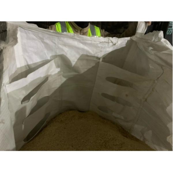 3000Lbs Top Spout Baffle FIBC Bulk Bag For Building Sand Cassava Powder Big Bag