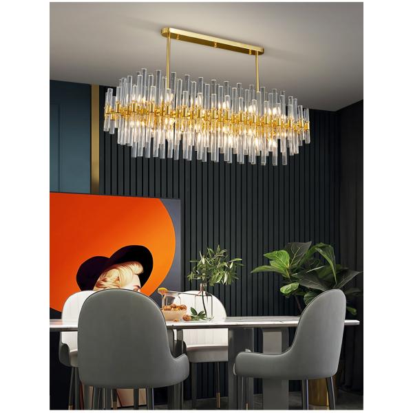 Led Glass Chandelier For Dining Room Kitchen Modern Home Decor led crystal chandelier(WH-CY-240)