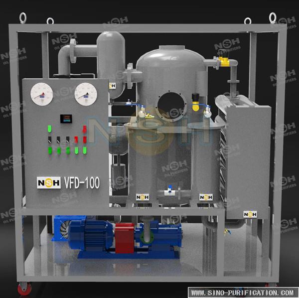Safe Vacuum Oil Purifier Machine 50LPM Vacuum Dehydrator Oil Purification System