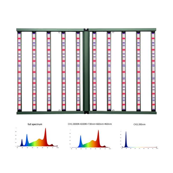 ANDY Dual-channel 10 Bar 1100W UV Plant Light Wholesale SAMSUNG LM301H EVO LM281B Full Spectrum 1100 Watt LED Grow Lights